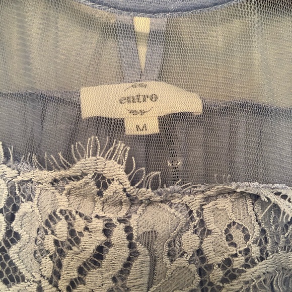 Entro periwinkle lace mesh blouse - Picture 5 of 5